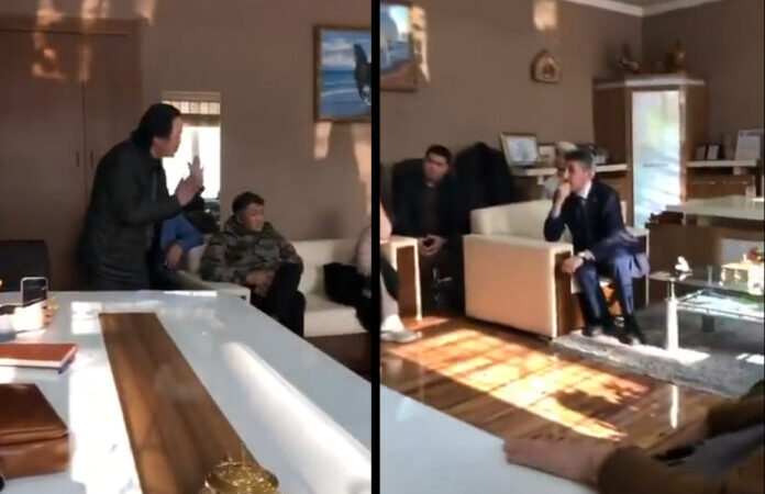 Gaspa tepki gösteren Kırgız veli, Maarif Vakfı yöneticisine: “Sizi istemiyoruz, anlıyor musunuz?”