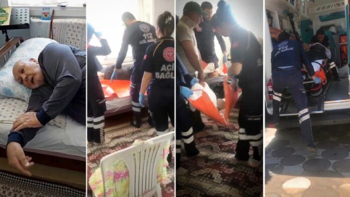 Sedyeyle cezaevine götürülen 88 yaşındaki yatalak hasta Mustafa Türk hayatını kaybetti