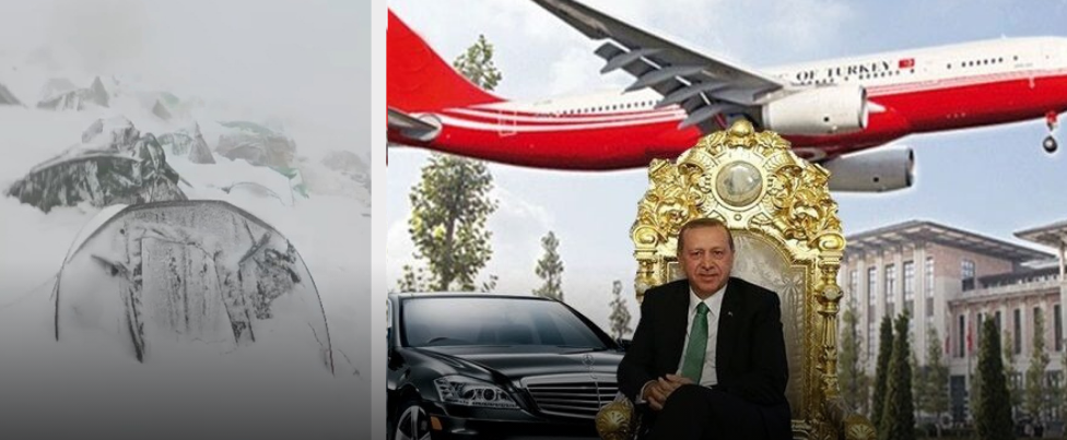 Asker kar altında, aileleri derme çatma evde yaşıyor: Saray’ın günlük harcaması 33 milyon 600 bin tl