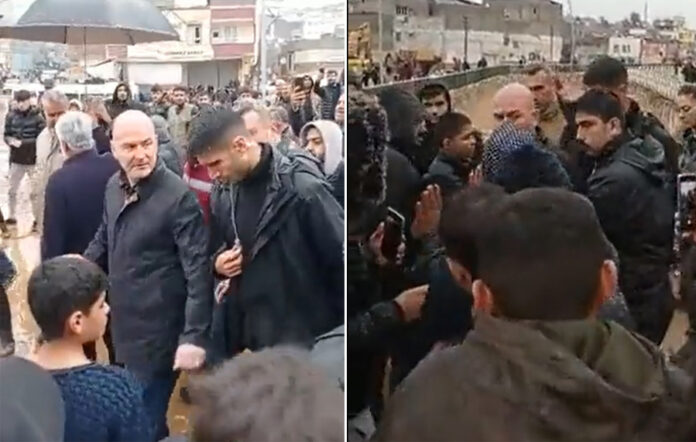 Şanlıurfa’da AKP İçişleri Bakanı Süleyman Soylu protesto edildi