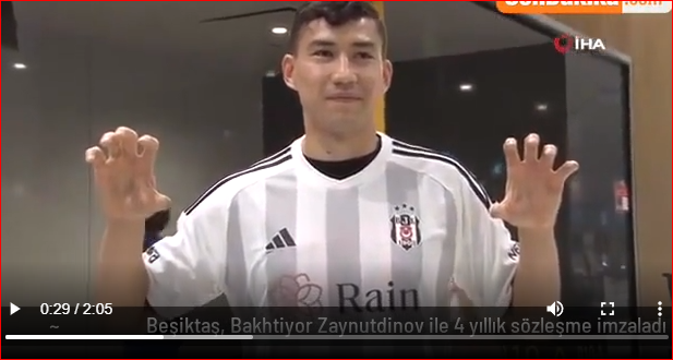 Beşiktaş, Bakhtiyor Zaynutdinov ile 4 yıllık sözleşme imzaladı