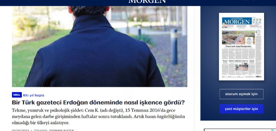 AKP rejiminde işkence gören gazeteci, başından geçenleri Alman Medyasına anlattı